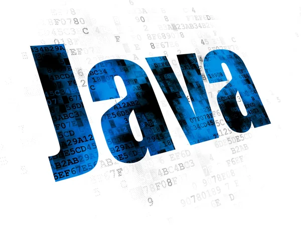 Programming concept: Java on Digital background — ストック写真