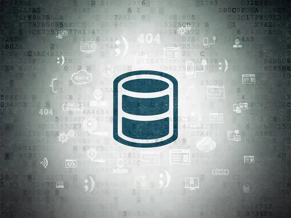 Programming concept: Database on Digital Paper background — Stockfoto