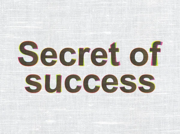 Business concept: Secret of Success on fabric texture background — Zdjęcie stockowe