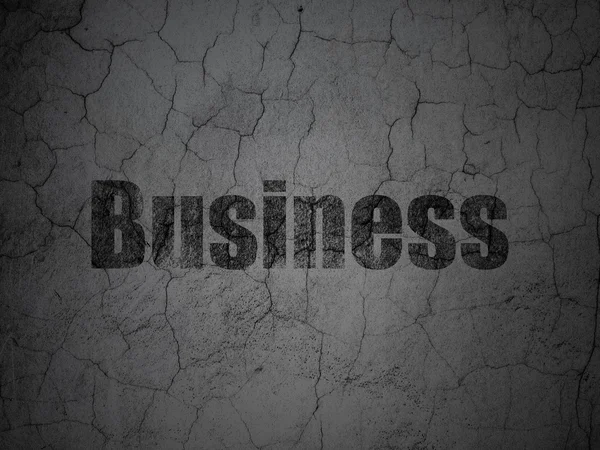 Business concept: Business su sfondo grunge wall — Foto Stock