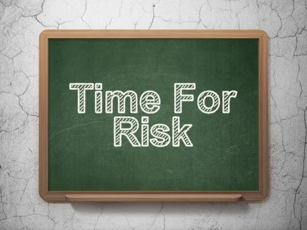 Time concept: Time For Risk on chalkboard background — Stok fotoğraf