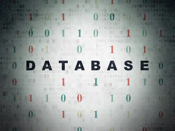 Programming concept: Database on Digital Paper background — Stock Fotó
