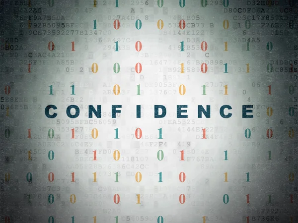 Business concept: Confidence on Digital Paper background — Stockfoto