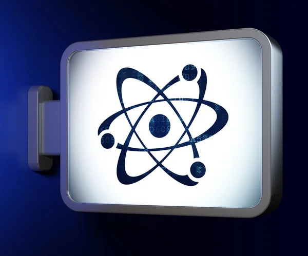 Science concept: Molecule on billboard background — Stock fotografie