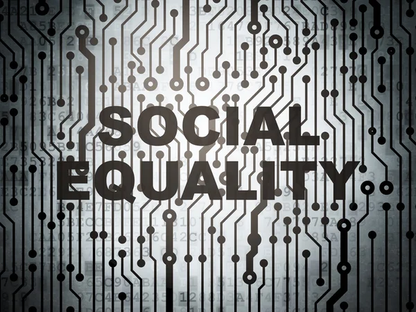 Politisches Konzept: Leiterplatte mit sozialer Gleichberechtigung — Stockfoto