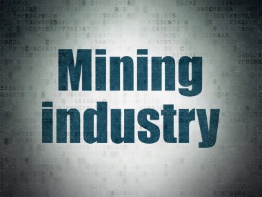 Industry concept: Mining Industry on Digital Paper background
