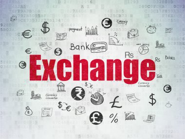 Currency concept: Exchange on Digital Paper background
