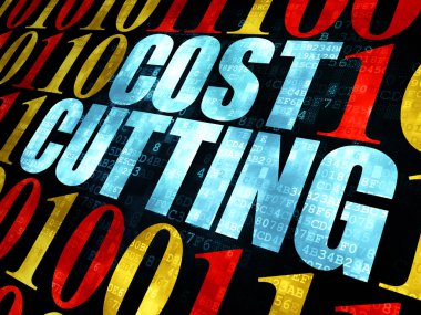 Business concept: Cost Cutting on Digital background clipart