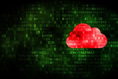 Ağ kavramı bulut: dijital arka plan bulut