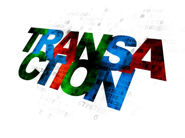 Currency concept: Transaction on Digital background — Φωτογραφία Αρχείου