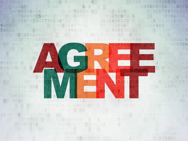 Business concept: Agreement on Digital Paper background — Φωτογραφία Αρχείου