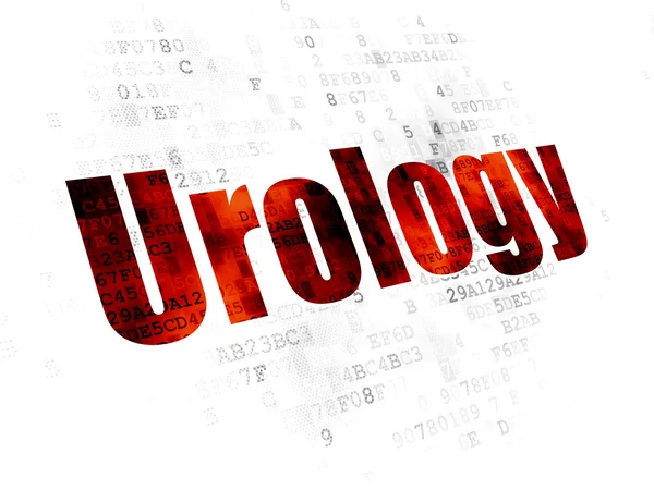 Conceito de saúde: Urologia sobre fundo digital — Fotografia de Stock