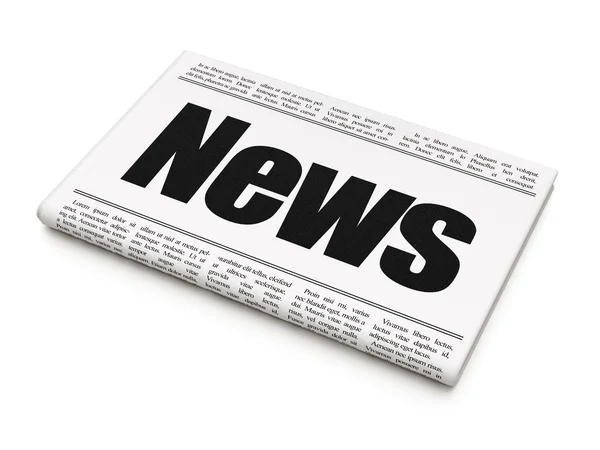 News concept: newspaper headline News — Stock Photo, Image