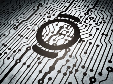 Timeline concept: circuit board with Watch