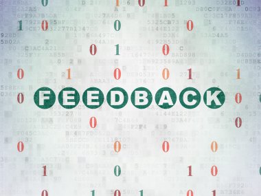 Finance concept: Feedback on Digital Paper background