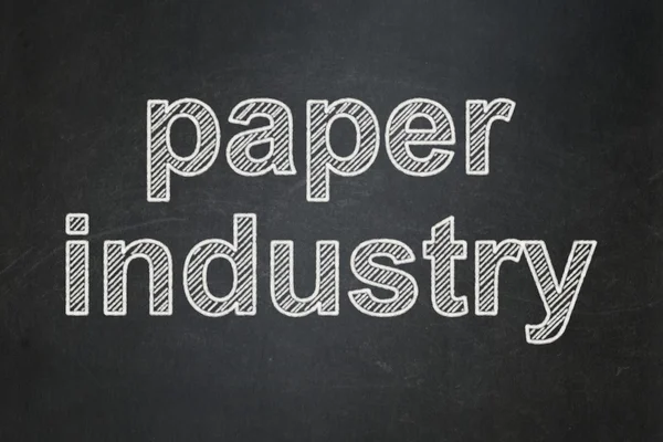 Industry concept: Paper Industry on chalkboard background — Stock Fotó