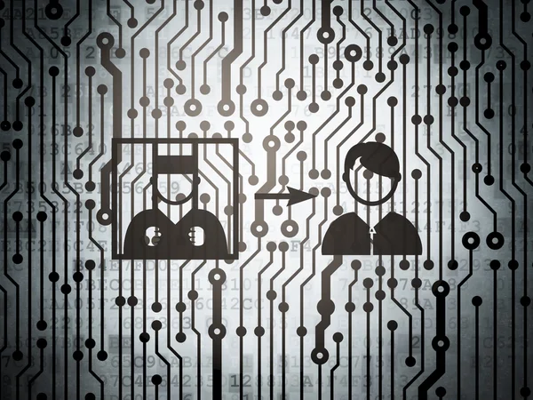 Law concept: circuit board with Criminal Freed — Stock fotografie