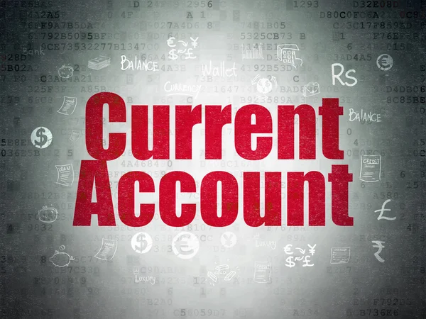 Banking concept: Current Account on Digital Paper background