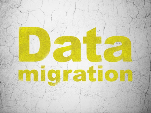 Data concept: Data Migration on wall background — Stock Photo, Image