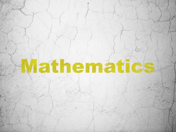 Концепция образования: Математика на стенном фоне — стоковое фото