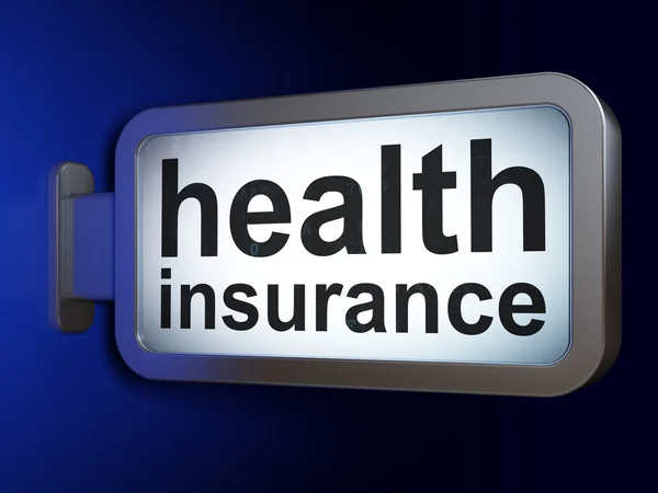 Insurance concept: Health Insurance on billboard background — Stock Photo, Image