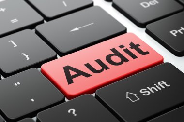 Ekonomi kavramı: bilgisayar klavye arka plan üzerinde denetim