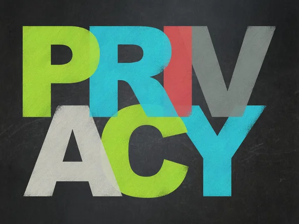 Concepto de seguridad: Privacidad en los antecedentes del Consejo Escolar — Foto de Stock