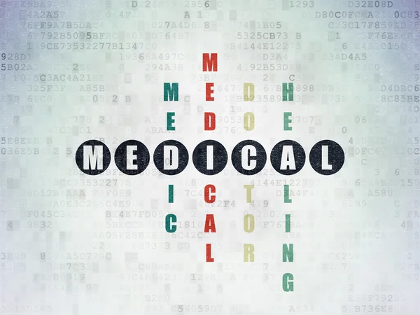 의료 개념: 크로스 워드 퍼즐에서 의료 — 스톡 사진
