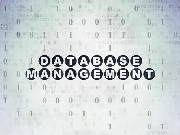 Database concept: Database Management on Digital Paper background — Stok fotoğraf