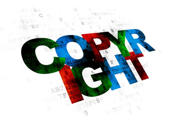 Law concept: Copyright on Digital background — Stock Photo, Image