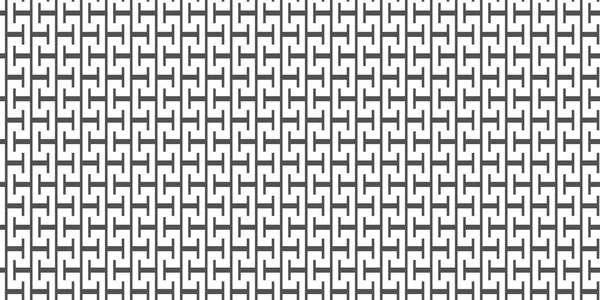 Геометрический Векторный Бесшовный Узор Греческий Фон Черно Белый Графический Отпечаток — стоковый вектор