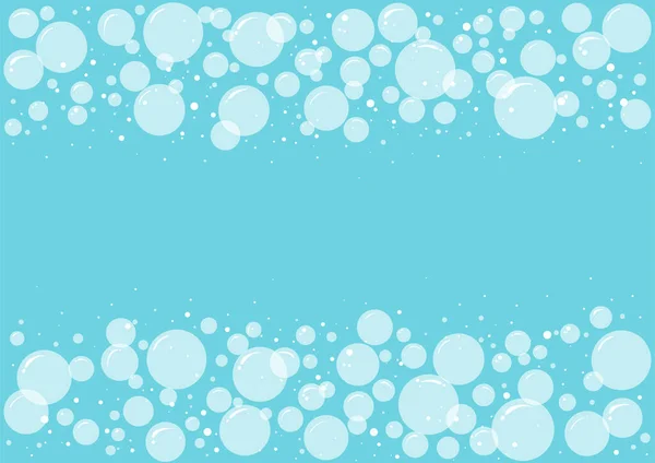 Мыльные Пузырьки Пена Фон Концепция Прачечной Вектор Прозрачный Рисунок Кастрюли — стоковый вектор