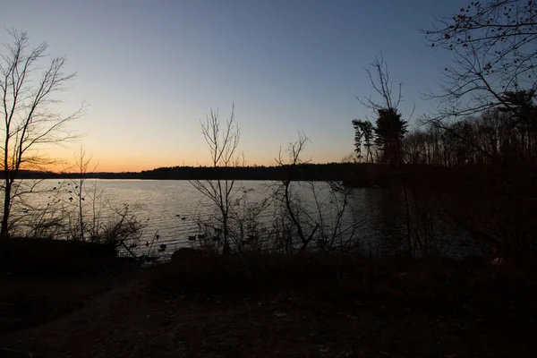 Sonnenuntergang Loch Raven Baltimore Maryland Usa — Stockfoto