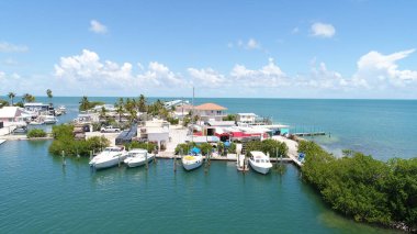 Florida Deniz Kabuğu Anahtar Maratonu Drone Görünümü 
