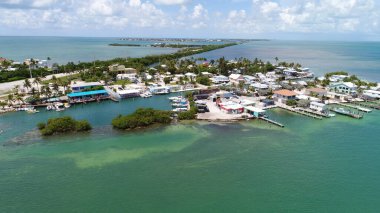 Florida Deniz Kabuğu Anahtar Maratonu Drone Görünümü 