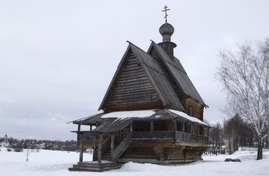 Kış aylarında yüzde 18. yüzyılda Nicholas ahşap kilise