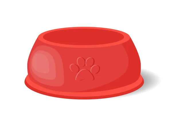 Comida para mascotas en bowl.Vector iconos — Vector de stock