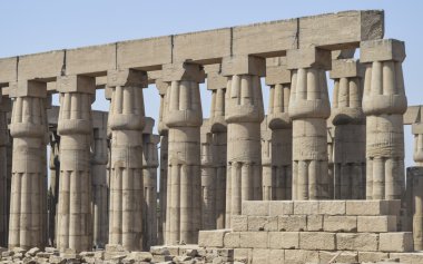 Mısır antik bir tapınak sütunlar