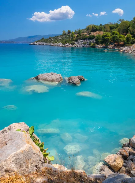 Bath Sea Tourists Vacationers Thermal Healing Hot Springs Greek Resort — Stockfoto