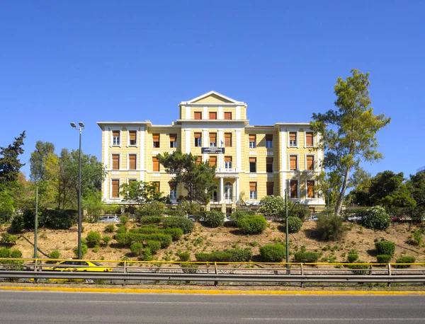 Bellissimo Edificio Neoclassico Nel Quartiere Centrale Kallithea Atene Grecia — Foto Stock