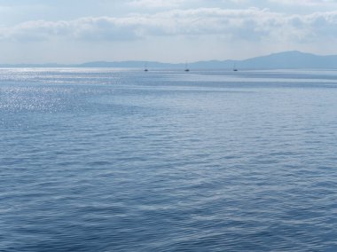 Yunanistan 'ın Korfu adasındaki İyon Denizi' nde üç yat