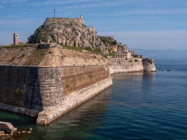Yunanistan 'ın Korfu adasındaki Eski Kaledeki Aziz George Kilisesi