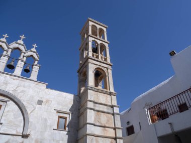 Yunanistan 'ın Mykonos adasındaki Panagia Tourliani Manastırı