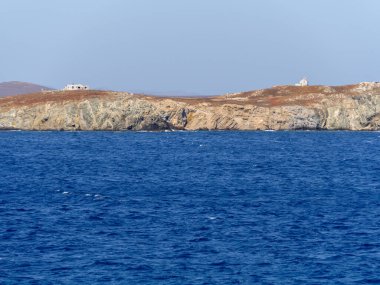Yunanistan 'da Mykonos adası yakınlarında terk edilmiş Baos adası