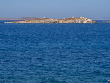 Yunanistan 'da Mykonos adası yakınlarında terk edilmiş Baos adası
