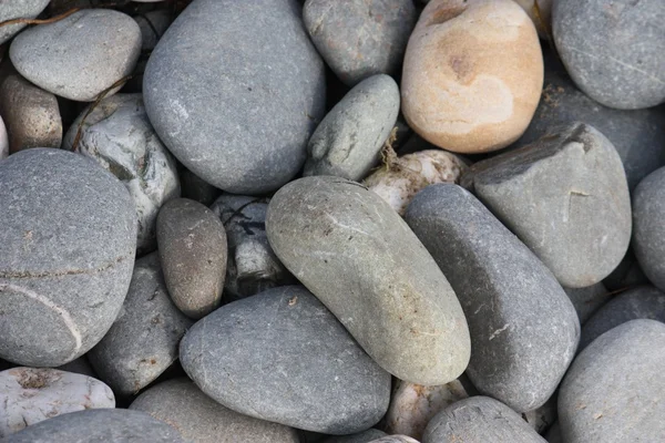 Stenen en rotsen op een zandstrand achtergrond — Stockfoto