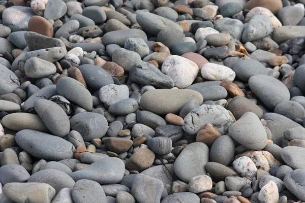 Pietre e rocce su uno sfondo di spiaggia sabbiosa — Foto Stock