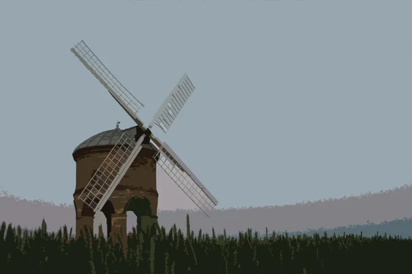 The old stone windmill at chesterton — Stock Photo, Image