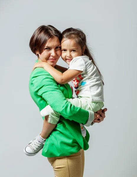 Daughter hugging her mother — Stock Photo, Image