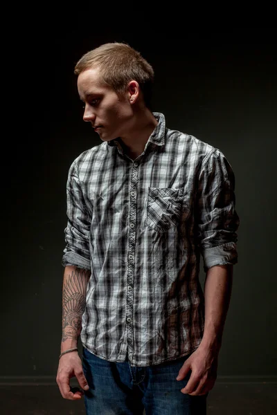 Young man in shirt — Stock Photo, Image